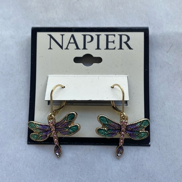 Napier Dragonfly Earrings - Picture 1 of 4